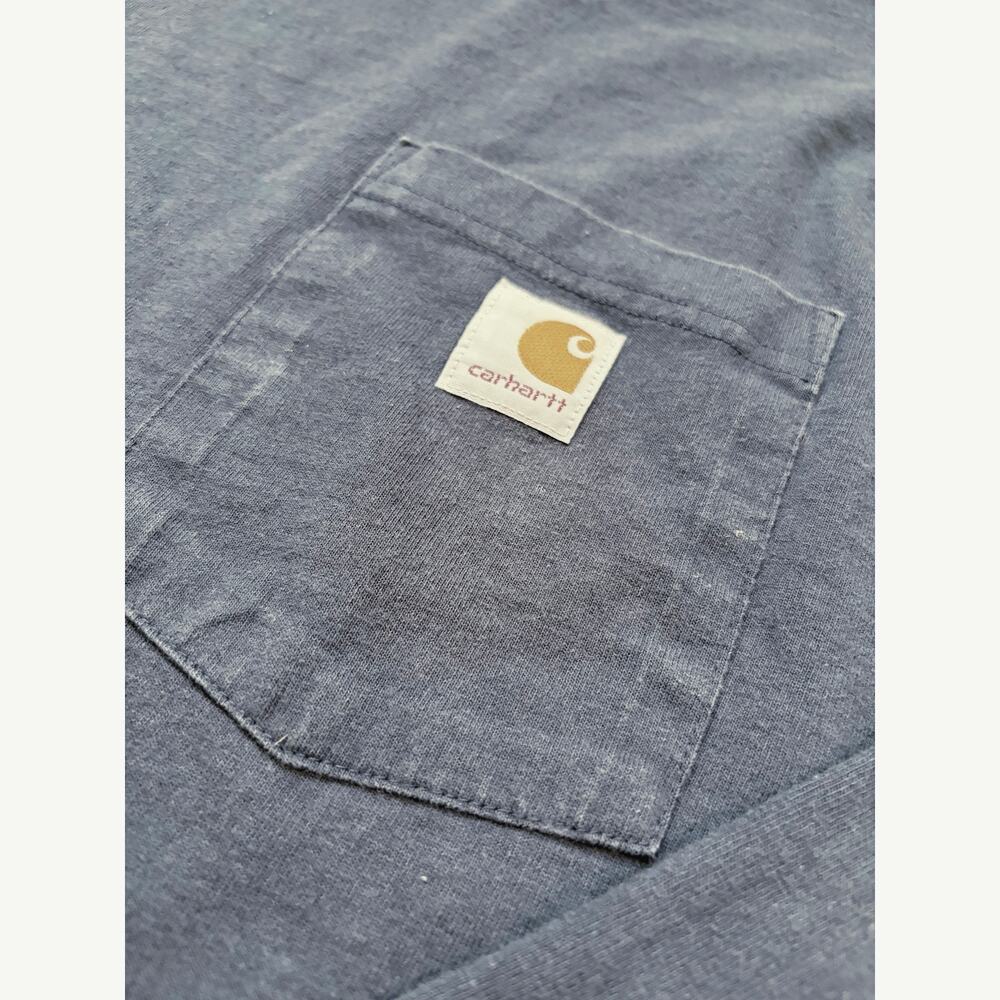 Carhartt Loose Fit Long Sleeve Crew Neck Workwear Pocket T-Shirt XL - Picture 3 of 3